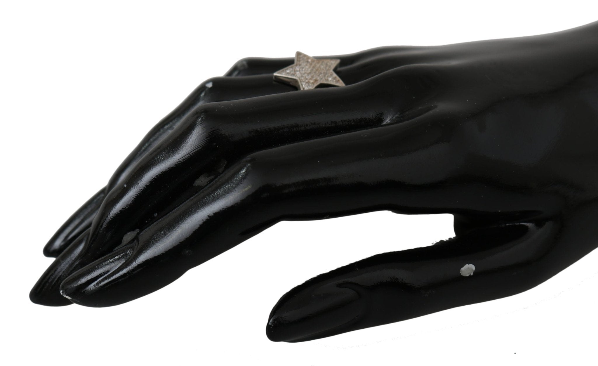 Nialaya Silver Womens Clear CZ Star 925 Ring - Fizigo